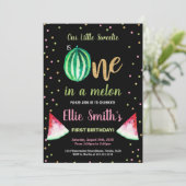 2 Tranches Green Watermelon Invitations d'annivers (Debout devant)