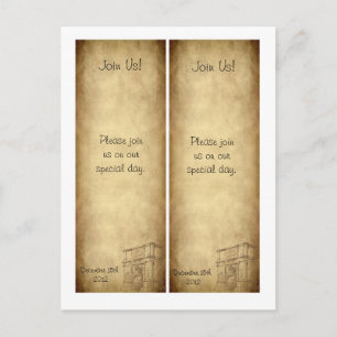 2 Trouwen in Rome Save the Date Bladwijzer Aankondigingskaart