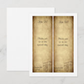 2 Trouwen in Rome Save the Date Bladwijzer Aankondigingskaart (Voorkant / Achterkant)