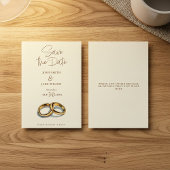2 trouwringen opslaan de datum save the date