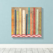2-Up Paper Fences II Canvas Afdruk (Insitu (Houten vloer))