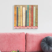 2-Up Paper Fences II Canvas Afdruk (Insitu (Woonkamer))