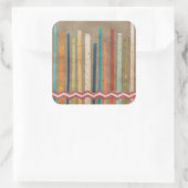 2-Up Paper Fences II Vierkante Sticker (Tas)