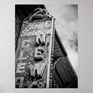 2-uurs service poster