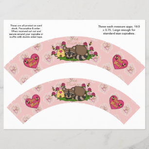 2 Valentijnsdag Aangepaste Cupcake Verpakkingen Flyer