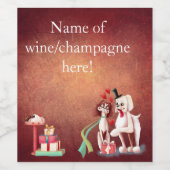 2 Valentijnsdagen Wijn/Mousserende Wijn Etiket SE (Enkel label)