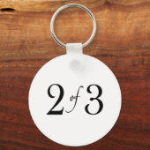 2 van 3 (middelste kind) sleutelhanger (Voorkant)
