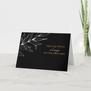 2 vaut mieux que 1 Carte de fête des pères de nais