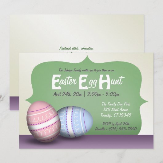 2 Verdroogde eieren - Uitvindingen bij paaseieren Kaart (Voorkant / Achterkant)