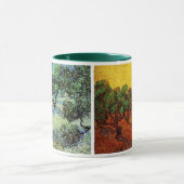 2 verschillende Van Gogh olijfboomgaard bomen vint Mok (Midden)