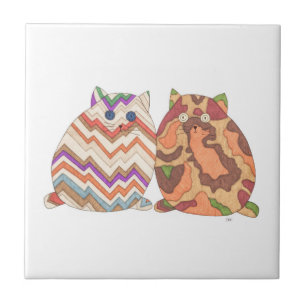 2 Vetkatten #1 Tile Tegeltje