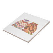 2 Vetkatten #1 Tile Tegeltje (Zijkant)