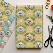 2 vierkante foto's Whimsical Kerstfeestdag Berry