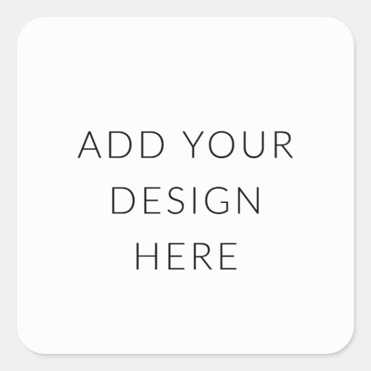 2" Vierkante Sticker Afdrukken (Voorkant)
