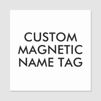 2" VIERKANTIG Magnetisch Naamlabel Leeg Sjabloon Naamplaatje