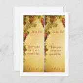 2 Vineyard Wedding Save Date Bladwijzer Aankondigingskaart (Voorkant / Achterkant)