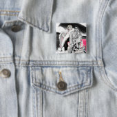 2 voor weg 2 vierkante button 5,1 cm (In situ)