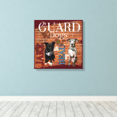 2 waakhonden canvas afdruk (Insitu (Houten vloer))