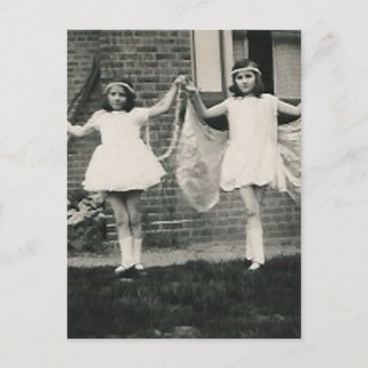 2 winkelwagens met postkaart (Voorkant)