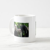 2 Witte gezicht Capuchin apen Koffiemok (Voorkant links)