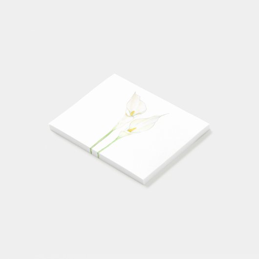 2 witte waterverf post-it® notes (Schuin)