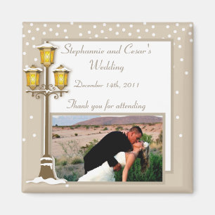 2 "x2" aankondiging magneet oude stad kerst