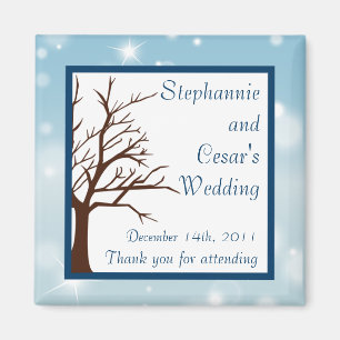 2 "x2" aankondiging magneet Twinkling Sneeuw / Boo