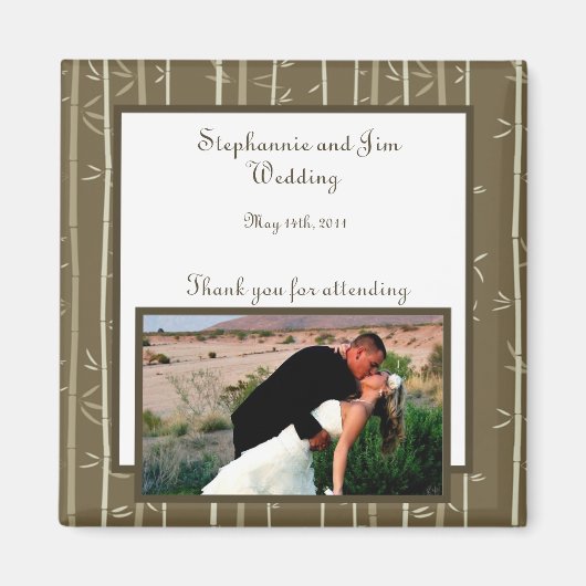 2"x2" Aankondigingsmagneet Bamboo Bliss Magneet (Voorkant)