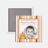 2 "x2" aankondigingsmagneet herfst Herfst pompoen Magneet (Voorkant / Achterkant)