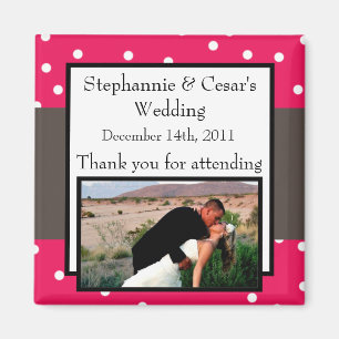 2 "x2" aankondigingsmagneet hete roze/zwarte Giraf Magneet