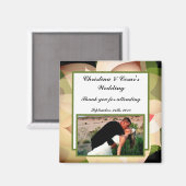 2"x2" Aankondigingsmagneet Kleurrijke Lotus Bloem  Magneet (Voorkant / Achterkant)