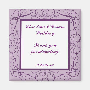 2"x2" Aankondigingsmagneet Konings Paars Kroon/Wer Magneet