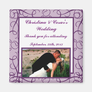 2"x2" Aankondigingsmagneet Konings Paars Kroon/Wer Magneet