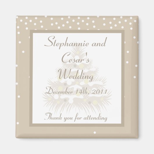 2"x2" Aankondigingsmagneet Oud Stad Kerstmis Magneet (Voorkant)