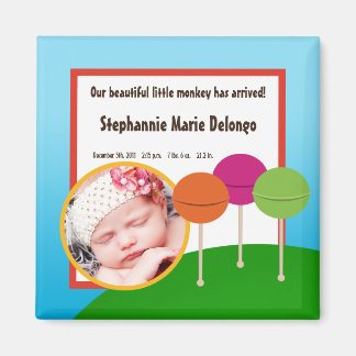 2 "x2" aankondigingsmagneet Snoep Land Ice Cream Magneet