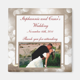 2 "x2" aankondigingsmagneet Winter Blur Magneet