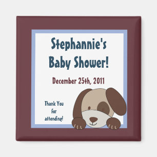 2 "x2" Favor Magnet Lil League Puppy Hondensport Magneet