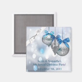 2 "x2" Favor Magnet Ornamenten Sneeuwvlokken Sneeu Magneet (Voorkant / Achterkant)