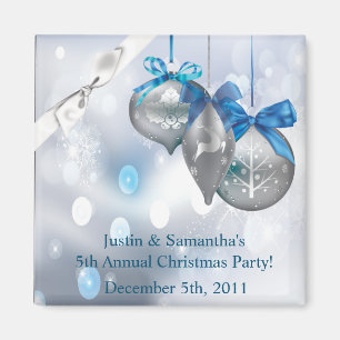 2 "x2" Favor Magnet Ornamenten Sneeuwvlokken Sneeu Magneet