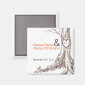 2"x2" Favoriser Aimant Arbre de chute Carvages ini (Recto/Verso)