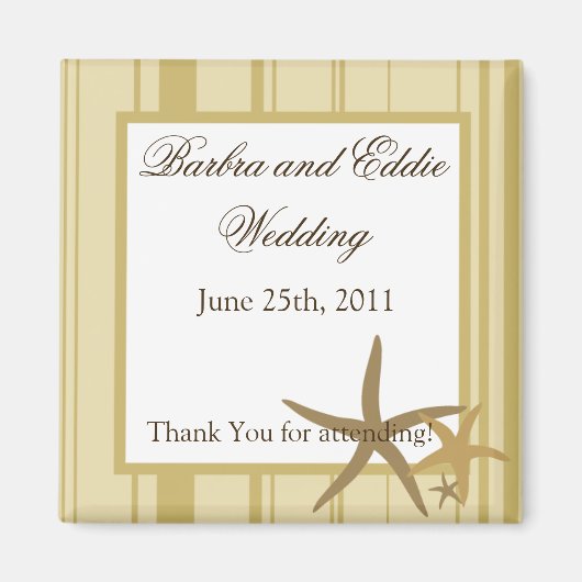 2"x2" Favoriser Magnet Sandy Beach (Devant)