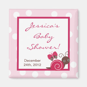 2 "x2" Magneet Favor Berry Garden Lady Bug