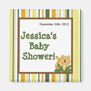 2 "x2" Magneet Favor Oerwoud Baby's Dieren