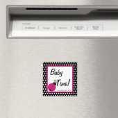 2"x2" Magnet Favoriser Black Spring Time Lady Bug (In Situ (Lave-vaisselle))