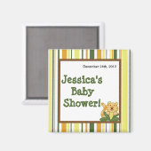 2"x2" Magnet Favoriser Jungle Babies Animaux (Recto/Verso)