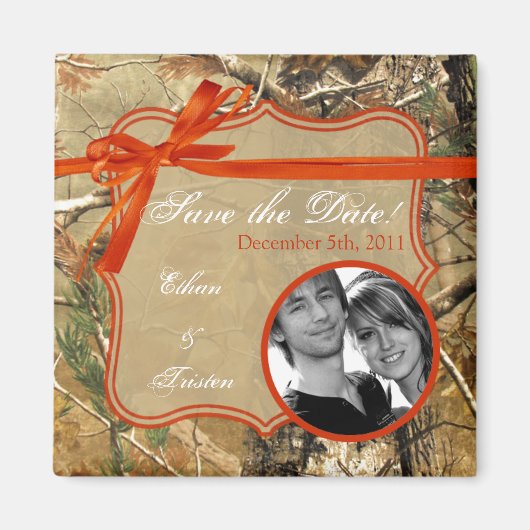 2 "x2" Sla de datum magneet jagers Camoflouge Camo (Voorkant)