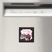 2"x2" Sparen de Datum Formele Petten Elegant Magneet (Insitu (Vaatwasser))