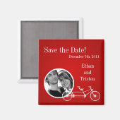 2"x2"sparen de Datum Rood de Vergroten Dubbele Ver Magneet (Voorkant / Achterkant)