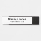 2 x8 Plaque de nom auto-adhésive pour Porte de bur (Devant)