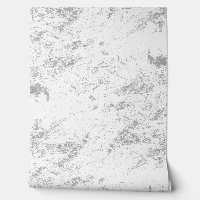 2' x 12' Grijs Gespetterd Grunge Textured Vinyl Behang (Afrollen)